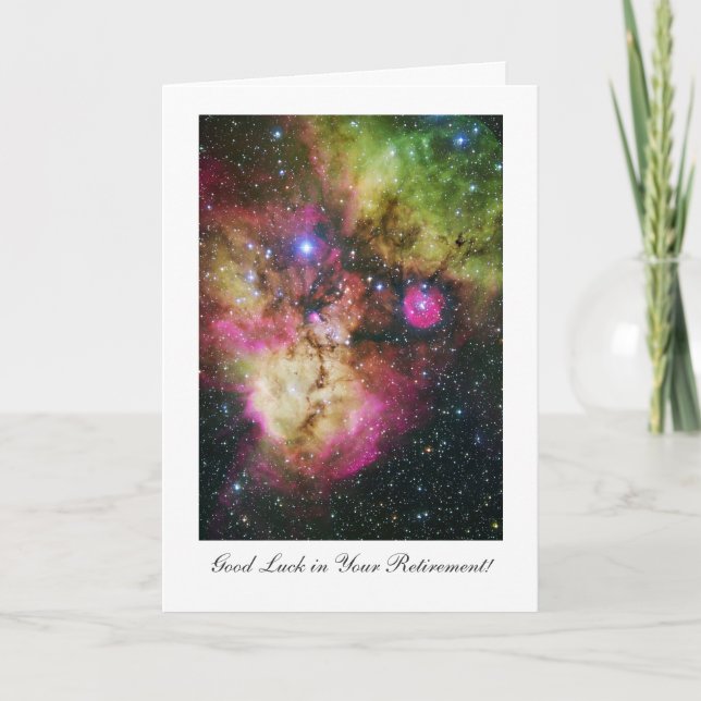 Cartão Stellar Nursery - Good luck in Your Retirement (Frente)