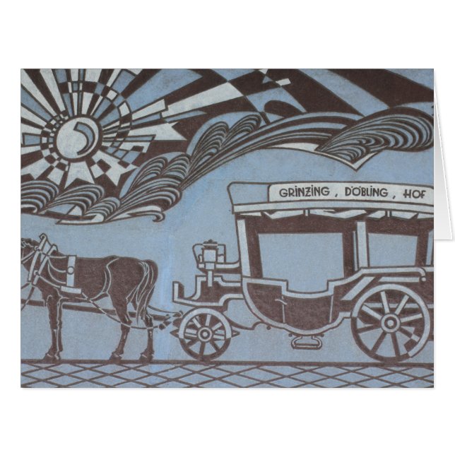 Cartão Stellwagen Grinzing Hof (Frente horizontal)