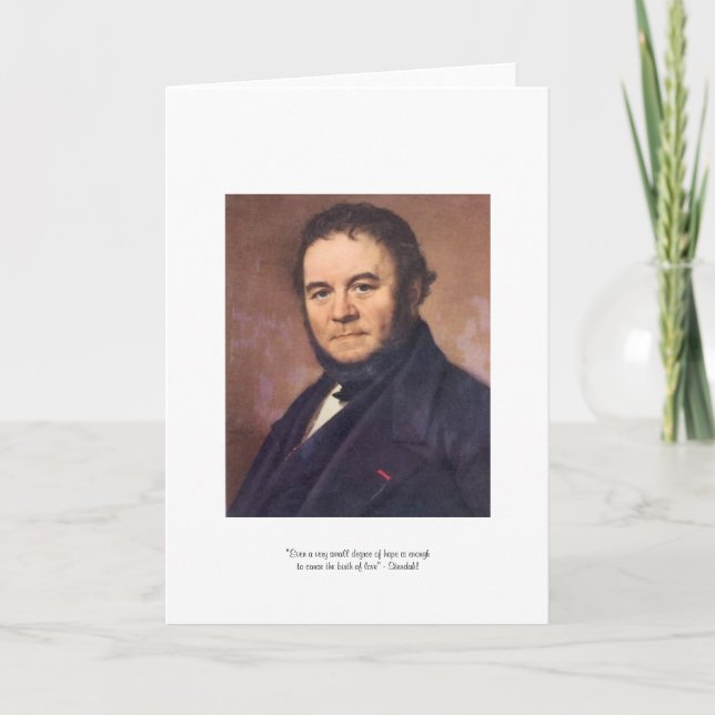 Cartão Stendahl "Nascimento do Amor" Citação (Frente)