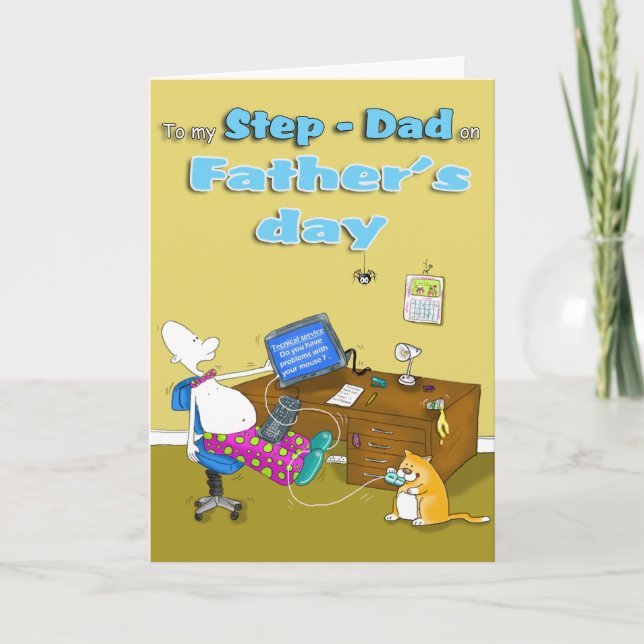 Cartão step dad fathers Day card (Frente)