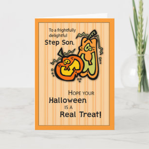 Cartão Step Son Pumpkins Halloween