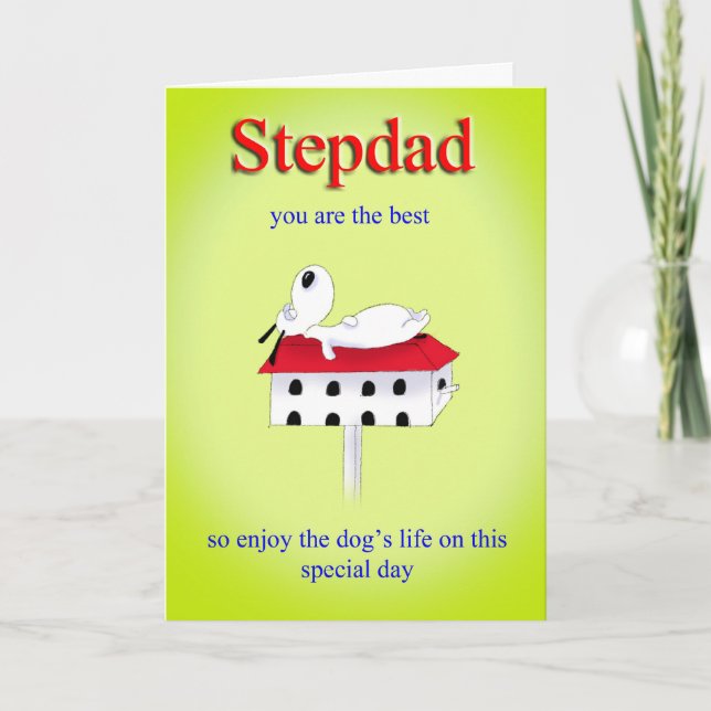 Cartão stepdad Father's day card (Frente)