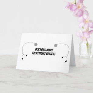 Cartão Stethescope Melhor Dia do Médico Personalizar