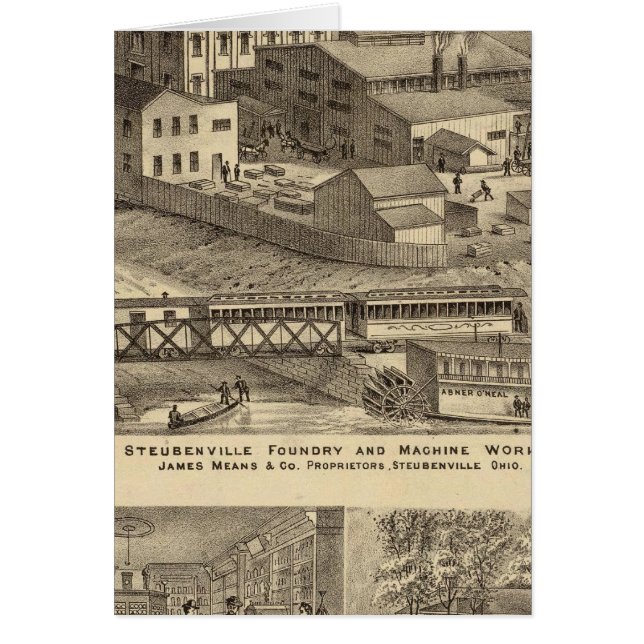 Cartão Steubenville Foundry and Machine Works (Frente)