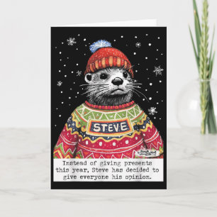 Cartão Steve Otter Em vez de dar este ano 