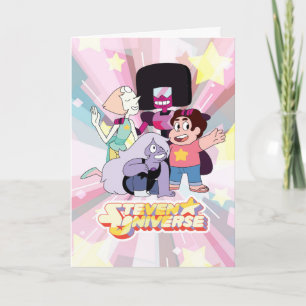 Cartão Steven Universe   Grupo Crystal Gem Huddle