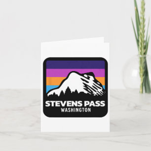 Cartão Stevens P Washington Mountain Ski Snowboard