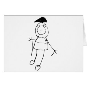 Cartão Stick Figures