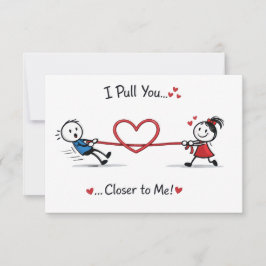 Cartão Stickman Cabo de Guerra do Amor