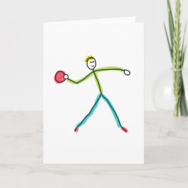 Cartão Stickman de Dodgeball