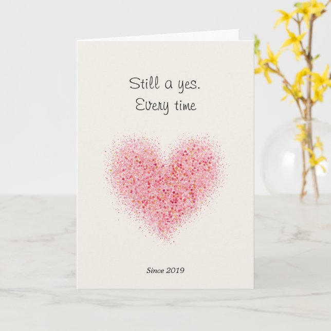 Cartão Still a Yes Every Time Card (Flor Amarela)