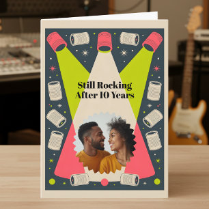 Cartão Still Rocking Ten Years Together Tour Aniversário