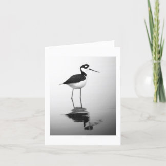 Cartão Stilt Preto-necked Notecard