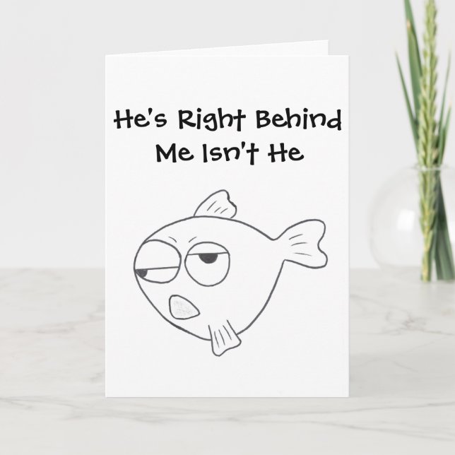 Cartão Stinkeye fish greeting card (Frente)