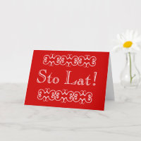 Sto Polonês Último Aniversário Saudação