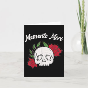Cartão Stoic Filosofia Memento Mori Amor Fati Skull Stoi