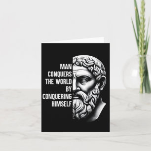 Cartão Stoic Filósofo Zeno, Motivação De Citação Cidadã
