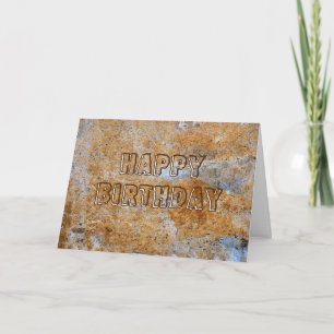 Cartão Stone Age Happy Birthday