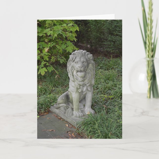 Cartão Stone Lion (Frente)