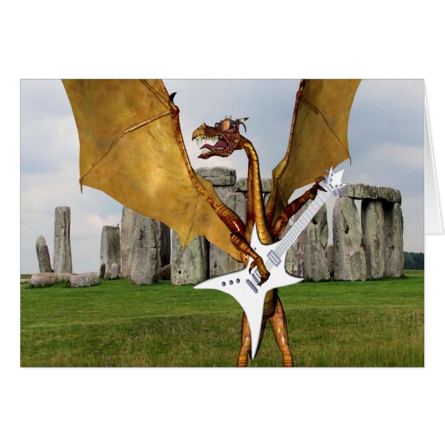 Cartão Stonehenge Dragon (Frente Horizontal)
