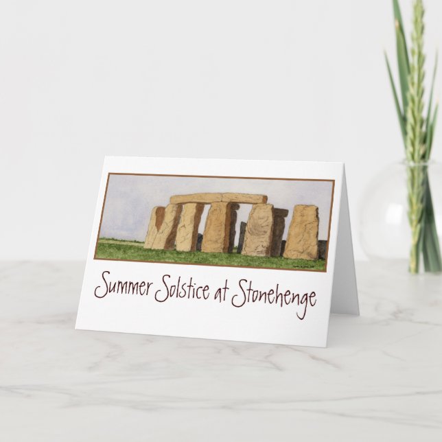 Cartão Stonehenge Note Card. (Frente)