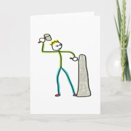 Cartão Stonemason Stickman