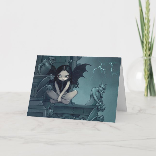 Cartão "Storm over Notre Dame" Greeting Card (Frente)