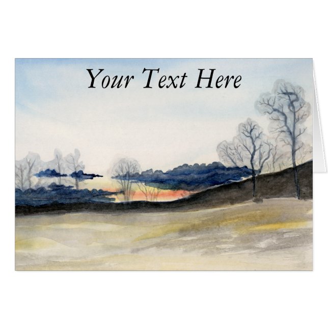 Cartão Stormy Sky (Frente Horizontal)