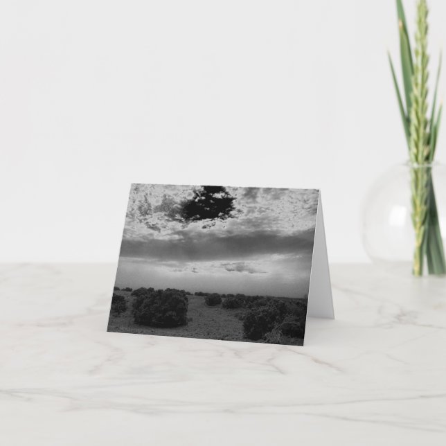 Cartão Stormy Sunrise no Novo México Notecard (Frente)