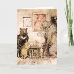 Cartão Story of the Three Bears by Rackham Card