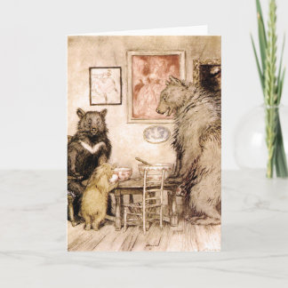 Cartão Story of the Three Bears by Rackham Card