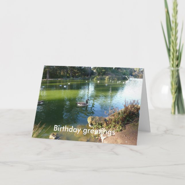 Cartão Stow Lake Birthday (Frente)