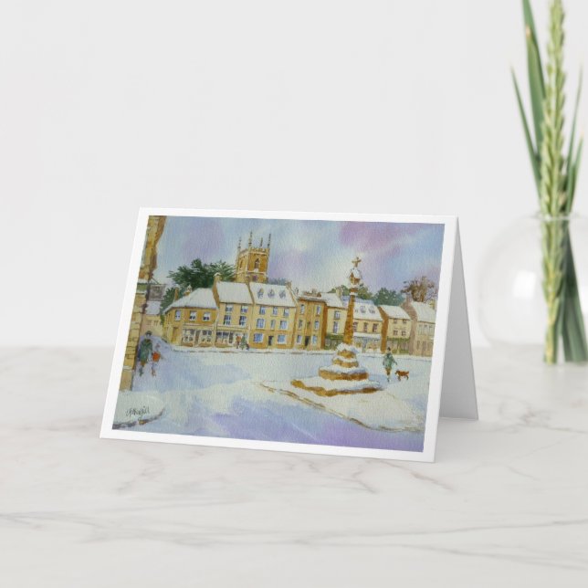Cartão Stow on the Wold in Snow (Frente)