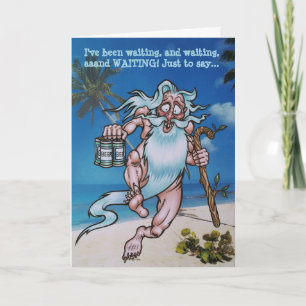 CARTÃO 'STRANDED' BIRTHDAY CARD