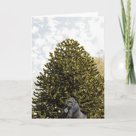 Cartão Strange enough to puzzle a monkey.