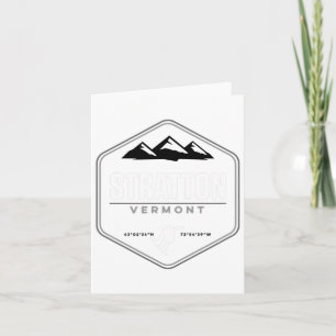 Cartão Stratton Vermont Snowboard T Shirt