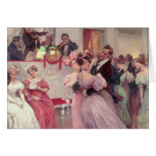 Cartão Strauss e Lanner - a bola, 1906