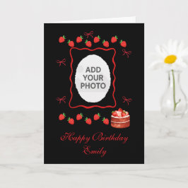Cartão Strawberry Birthday Card