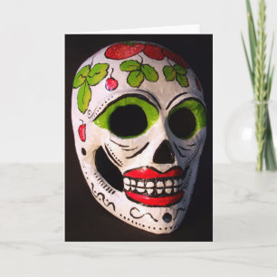 Cartão Strawberry Day of the Dead Mask