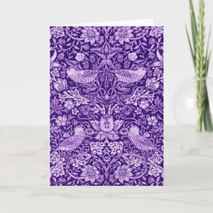 Cartão Strawberry Thef Purple, William Morris