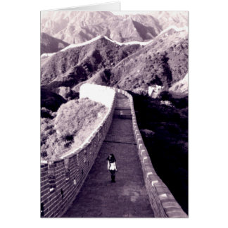 Cartão Streaking on the Excelente Muro da China - Dentro