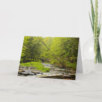 Cartão Stream Landscape Greeting Card