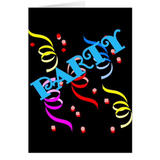 Cartão Streamers de Partidos (Frente)