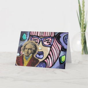 Cartão street art beethoven