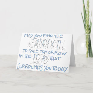 Cartão Strength / Sympathy Card