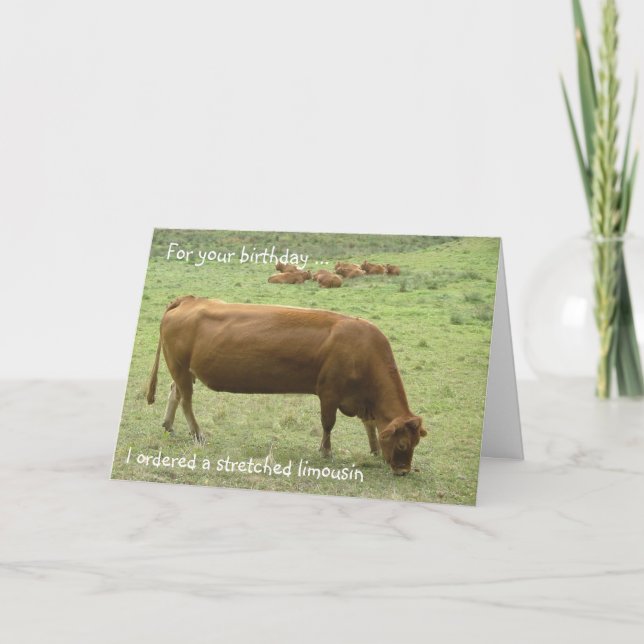Cartão Stretched limo! (Frente)