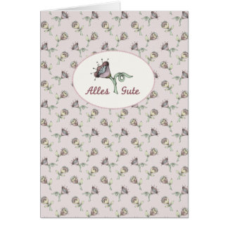 Cartão Streublümchen I Alles Gute