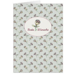 Cartão Streublümchen I Beste Wünsche