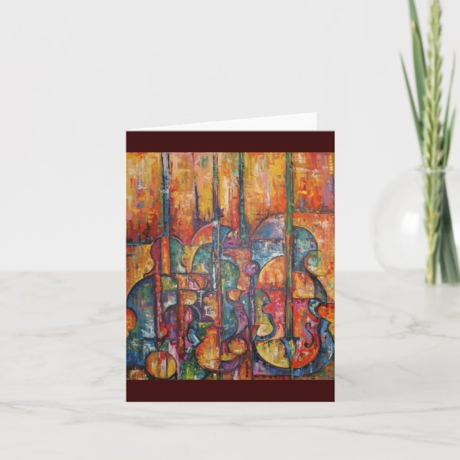 Cartão Stringed Instruments Greeting Card (Frente)