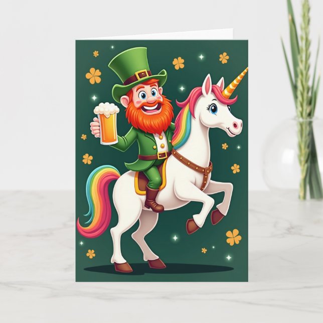 Cartão Striped Unicorn Fun Card (Frente)